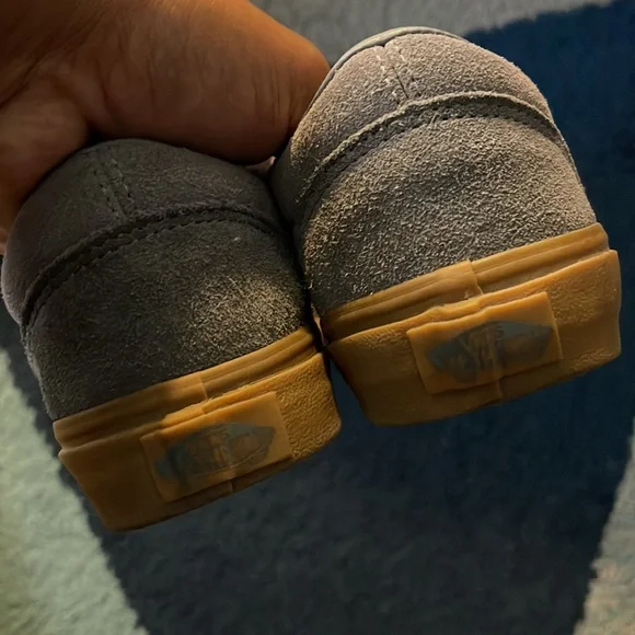 VANS Kids Grey Suede size 3 - Picture 4 of 7